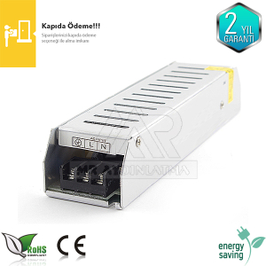 12 volt 8.5 Amper Slim İnce Kasa 100 watt Led Trafo