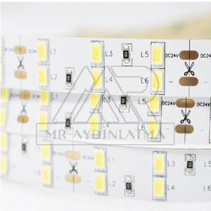 120 Ledli Çift Sıra 5730 Çipli Günışığı Işık Şerit Led