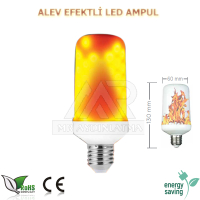 Alev Efektli E27 Duylu 4 Watt Led Ampul