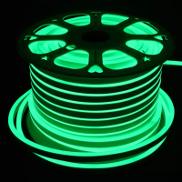 220 Volt 100 Metre Yeşil Hortum Neon Şerit Led