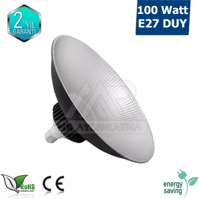 100 Watt E27 Duylu Yüksek Tavan Led Ampul Aydınlatması