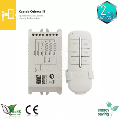 4x1000 watt Avize Kumansı 220 volt Kontrol Cihazı