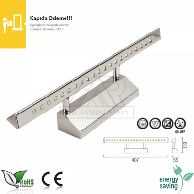 Albatros 4 watt Krom Kasa Ledli Aplik