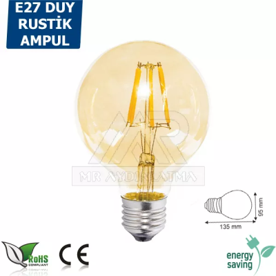 E27 Duylu 6 watt MR43-4006 Ledli Rustik Ampul