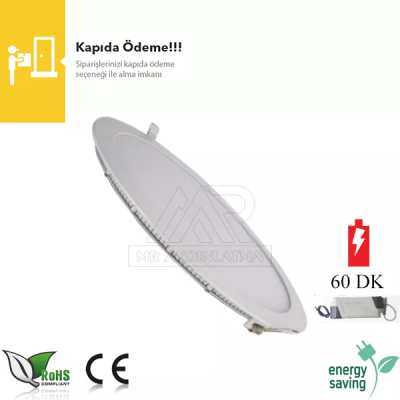 Kitli 3 watt Sıva Altı Yuvarlak Led Panel