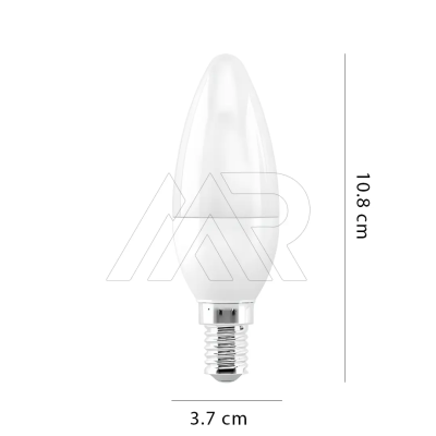 E14 Duylu 10 Watt Düz Kasa Buji Led Mum Ampul